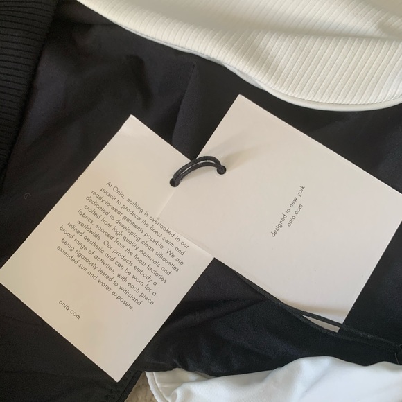 Onia Marie one piece swimsuit black and white - Picture 10 of 11